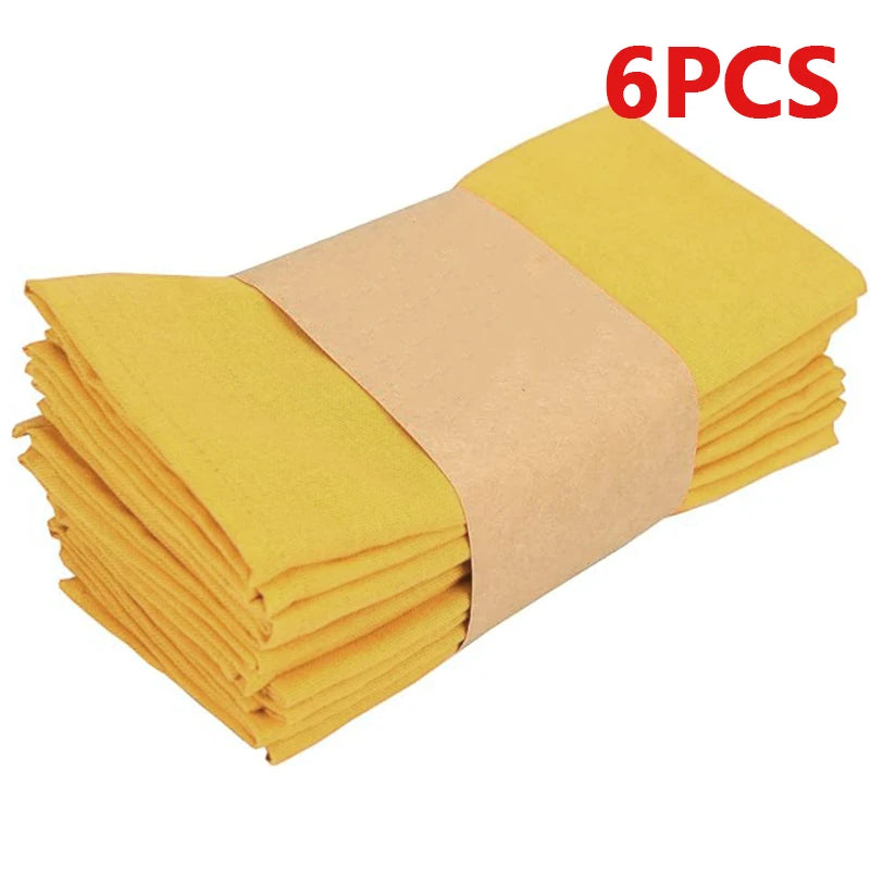 Table Cloth Napkins Durable Polyester Thicken Placemat Reusable for Kitchen Dining  Wedding Decoration 16inch*16inch
