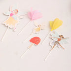 10Guests Fairy Disposabel Tableware Butterfly Goddess Plates Napkin Cups Spring Flower Princess Happy Birthday Party Decor Girl