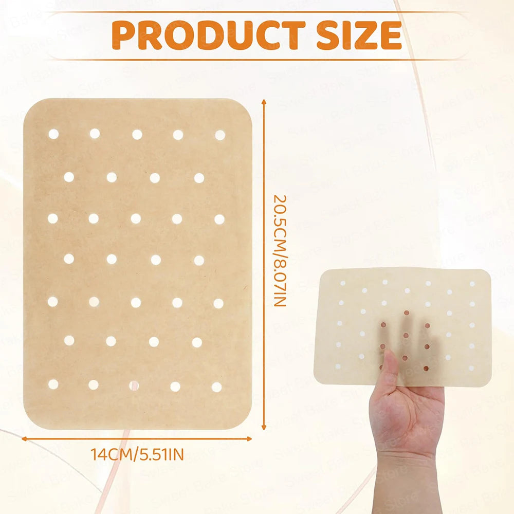 Air Fryer Disposable Perforated Parchment Paper Liner Compatible with Ninja Foodi Air Fryer Toaster Ovens Air Fryers Accessories