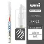 1pcs Japan UNI Paint Marker PX-21 Color Oil-based Permanent 0.8-1.2mm Tire Touch Up Painting Waterproof Graffiti Art Supplies