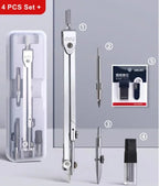 Stainless Steel Drafting Set Durable Drawing Compass Math Geometry Circles Tool School Supplies