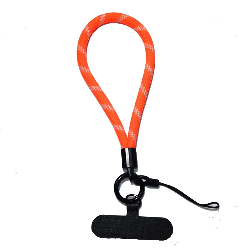 Phone Lanyard Wrist Strap Woven Phone Lanyard Creative Keychain Hanging Rope Anti-lost Security Wristband Universal Short Rope