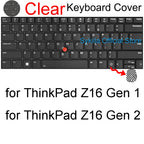 Keyboard Cover for Lenovo ThinkPad 16 Z16 P1 X1 E16 L16 P16 T16 P16s P16v T1g T16g Gen 8 7 6 5 4 3 Silicone Protector Skin Case