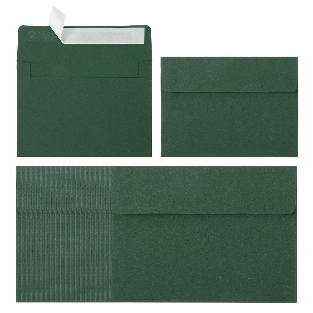 24Pcs A2 Envelopes Self Seal 110gsm Paper Invitation Envelopes for Postcard Wedding Greeting Cards Photos Announcement Mailing