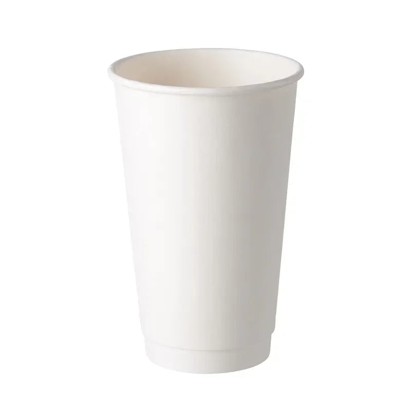 20pcs White Party Disposable Paper Cup Coffee Cup Kitchen Accessories DIY Decoration Children Birthday Wedding Picnic Tableware