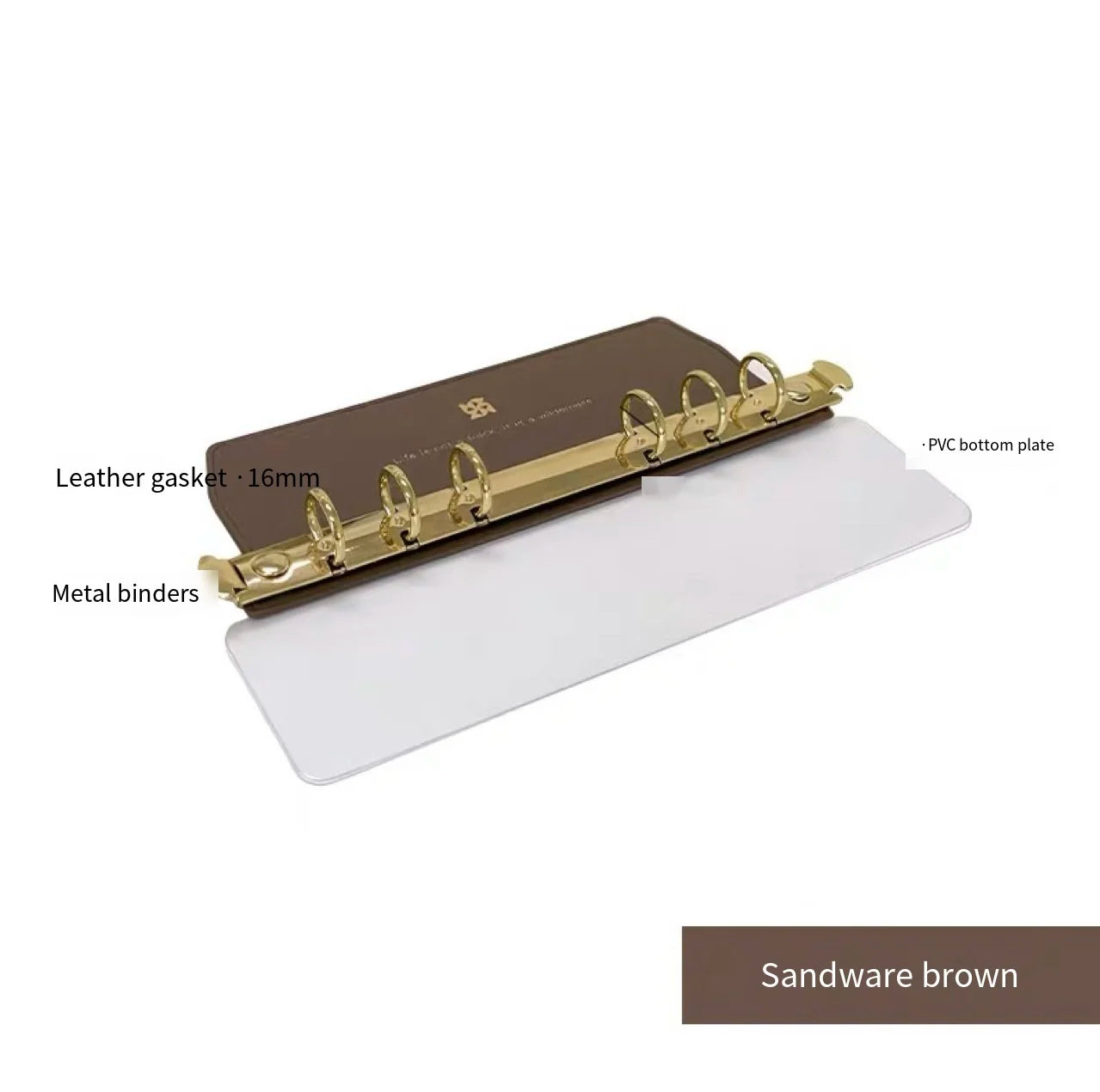 A5 A6 A7 A8 Ring Binder Buckle Metal Binder 6 Holes Clip File Folder Shell Notebook Side Insertion Loose Leaf Book Board Planner