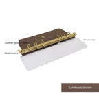 A5 A6 A7 A8 Ring Binder Buckle Metal Binder 6 Holes Clip File Folder Shell Notebook Side Insertion Loose Leaf Book Board Planner