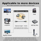 HDMI-compatible Extension Cable 1m 2m Male To Female 8K 60Hz 4K 120Hz HDMI2.1 Extender Cord Connector for PC TV Projector