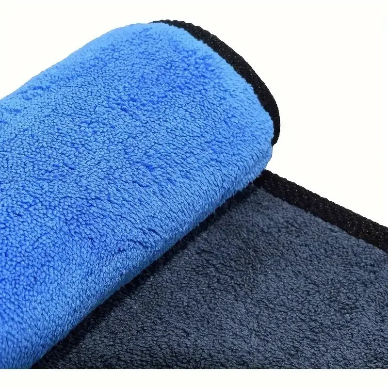 1-5 pcs Microfiber Car Washing Towel Soft Quick Drying Windows Mirrors Wiping Rags Home Double Layer Cleaning Cloths 500GSM