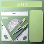 Compass Set Ruler Measurement Set Learning Professional Multifunctional Drawing Tool Set Ruler and Ruler Eight-pcs Set