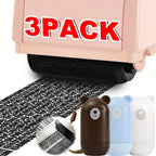 Portable Wide Identity Theft Protection Roller Stamp Privacy Confidential Data Guard Information Data Identity Address Blocker