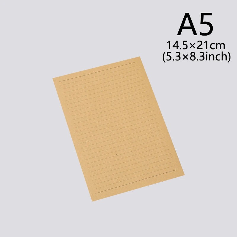 Retro Letter Writing Paper Set 10 Horizontal Blank Paper Suitable for  Invitation  and  Greetings  Classic Style  Writing  Paper