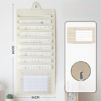 3/6/8 Pockets Wall Hanging File Folder Handheld Paper Organization A4 Paper Storage Bag Document Management