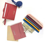 Genuine Leather Card Holder Woman Custom Name Designer Wallet Slim Luxury Card Wallet Man Engrave Initials Business Coin Purse