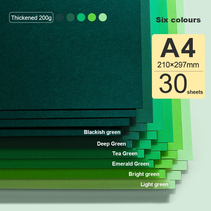 A4 Colored Cardstock 50sheets Thickened Hard Paper 200 gsm Card Stock Colorful Drawing Paper for DIY Art Card Making Scrapbook