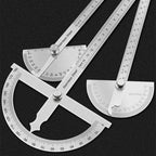 Stainless Steel 180 Degree Protractor Angle Ruler Metal Angle Meter Gauge Finder Goniometer For Precision Measurement