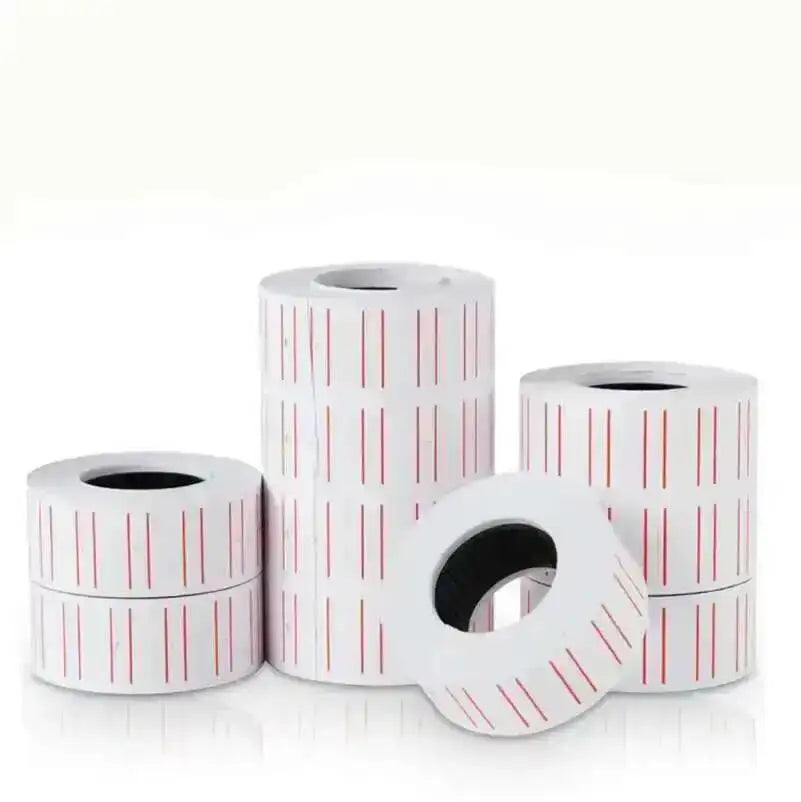 10 Rolls Colored Self-Adhesive Price Stickers / Price Label Paper for MX-5500 Price Tag Gun, Labeller Counter Accessories