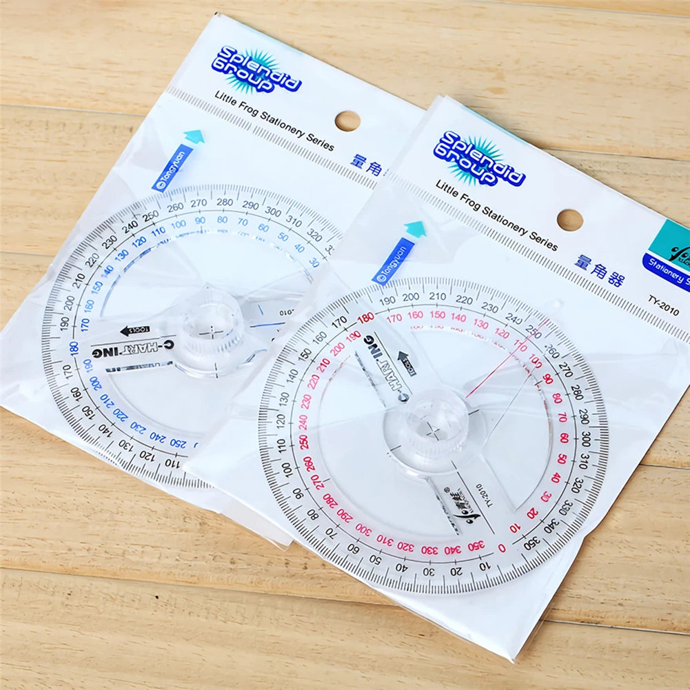 Arm Rotary Measuring Ruler Plastic 360 Degree Pointer Protractor Angle Finder Measurement Height Limit Gauge Tools