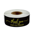 120Pcs/roll Thank You For Your Order Stickers Pink Labels For Envelope Sealing For Small Business Decor Sticker Stationery