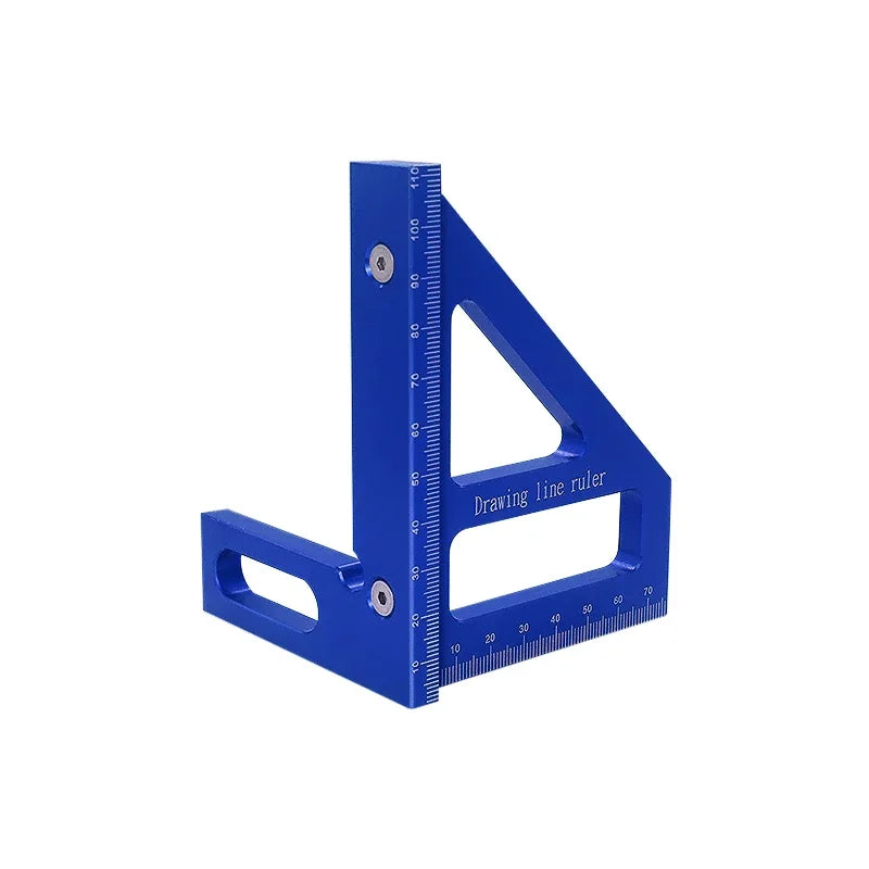 Miter Triangle Ruler Aluminum Alloy Woodworking Square Protractor High Precision Layout Measuring Tool for Engineer Carpenter