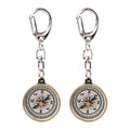 2PCS Lightweight Compass Keychain Vintage Zinc Alloy Pocket For Outdoor Camping/Travel/Direction Navigation Tool Survival Guide