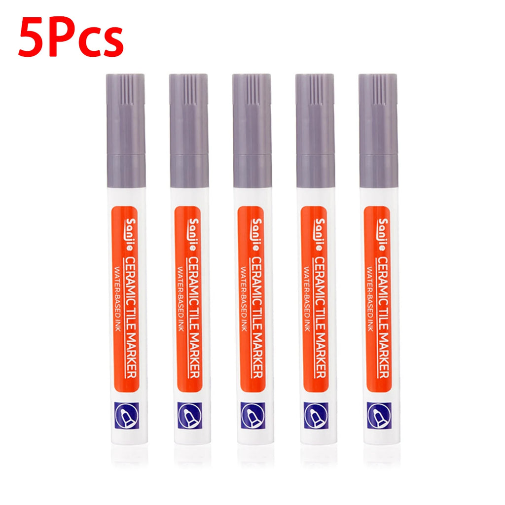 1Pcs Waterproof Ceramic Tile Grout Marker Pen, White Tile Repair Pen with Anti-Mold Filler, Bathroom Floor Tile Gap Cleaning Pen