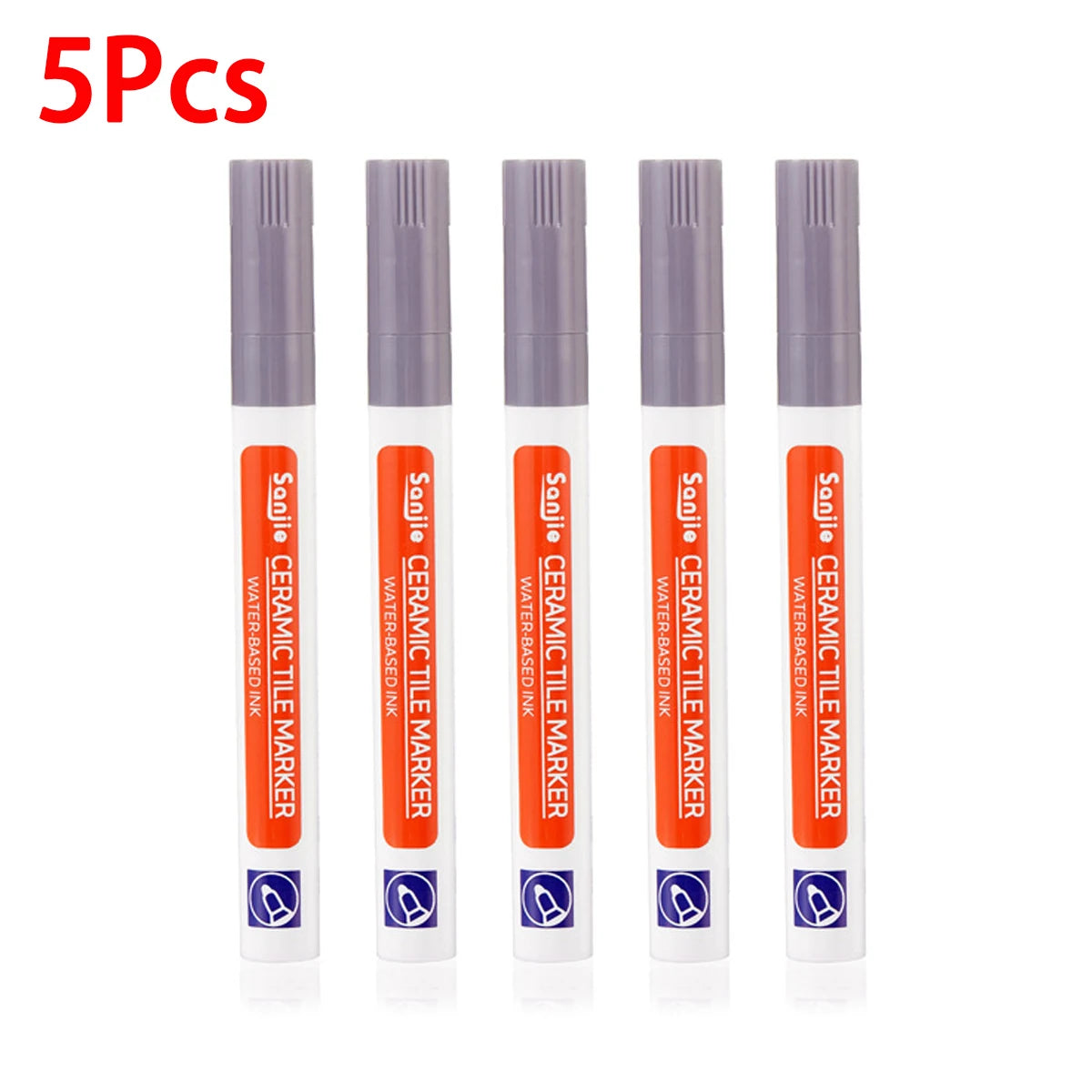 1Pcs Waterproof Ceramic Tile Grout Marker Pen, White Tile Repair Pen with Anti-Mold Filler, Bathroom Floor Tile Gap Cleaning Pen