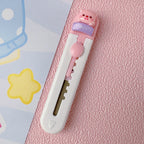 1pc Mini Portable Art Knife Students Use Envelope Opener Cute Cartoon Paper Cutter Office Stationery Express Unpacking Device