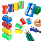 5/10/20PCS Pencil Sharpener Random Mixed Color Plastic Single Hole Manual Pencil Sharpeners Useful Stationery Student Favors ZYF