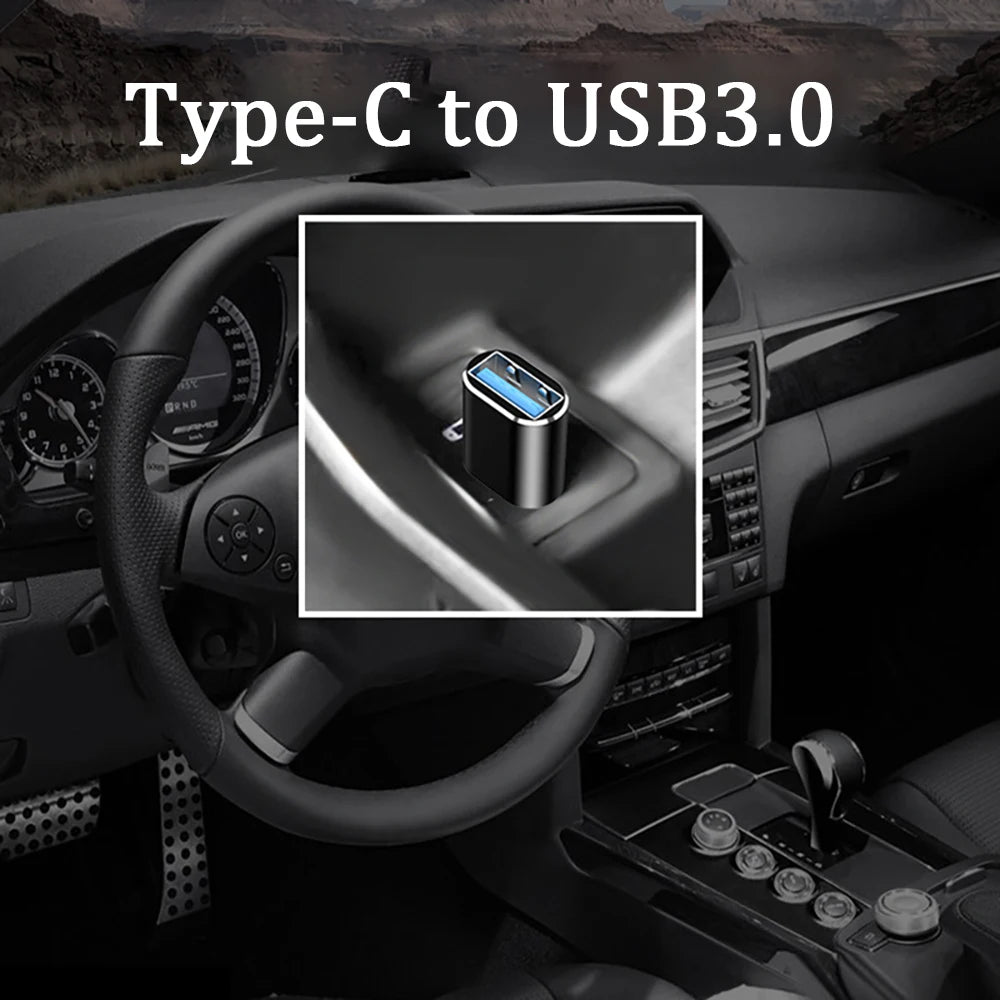 Type C To USB 3.0 Adapter Metal Charging Stable Data Transmission File Reading Light for Iphone Macbook Xiaomi Samsung Connector