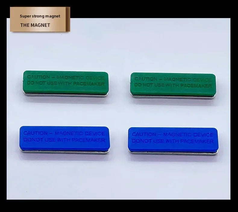 Cross-border hot-selling transparent acrylic magnetic name tag sleeve, reusable work badge, chest tag, magnetic badge