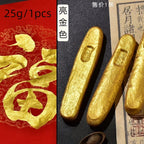 Colored Pearlescent Ink Stick Handmade Chinese Sumi Solid Ink Stick Traditional Calligraphy Ink Stick for Beginners Practicing