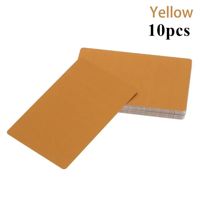 10Pcs Metal Business Card Blanks for Laser Engraving 10 Colors Aluminum Sheet Engraving Blanks DIY Cards for Home 86*54*0.2mm