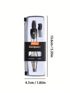 Precision Compasses with Replaceable Tips  Student Drawing and Mapping Tool Set  Suitable for Both Examination and Office Use