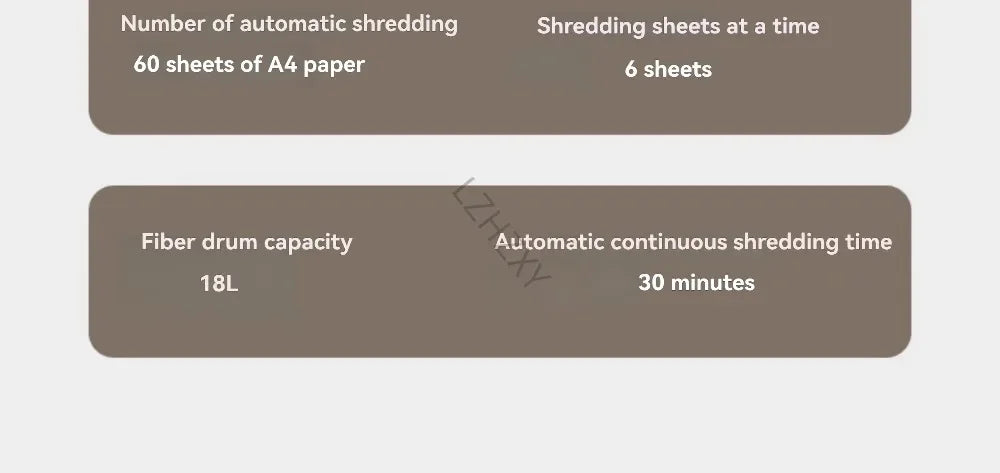 High-capacity Office Shredder with Five-level Security and Shredding Function It Can Shred Large Volumes of Documents and CDs