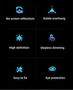 LED Screen Desk Lamp Eye Protection Stepless Dimming USB Night Lights Computer Screen Clip Monitor Learning Reading Table Lamps