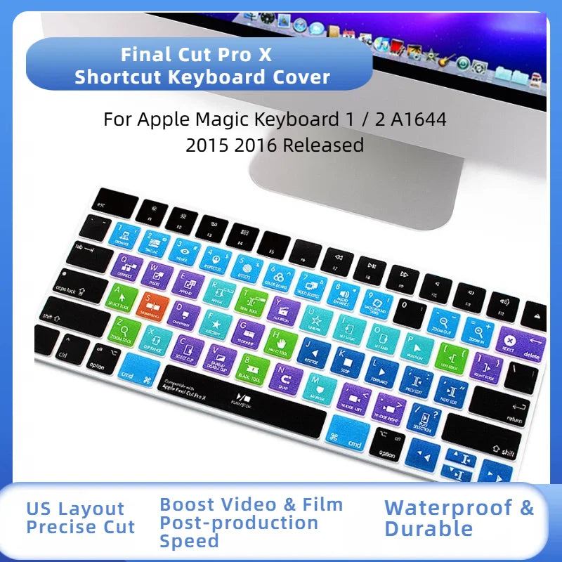 Ableton Live Avid Pro Tools Final Cut Pro X PS Hotkey Functional Keyboard Cover US Layout for Magic Keyboard A1644 MLA22B/A
