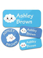 Custom Name Stickers 130 Pieces - Waterproof Personalized Adhesive Labels for Clothing