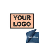 1PC 8x5cm Custom Name Tags Embroidered Patch Personalized Stripes Badge Number  Text Badge Iron On Backing Hook & Loop Backing