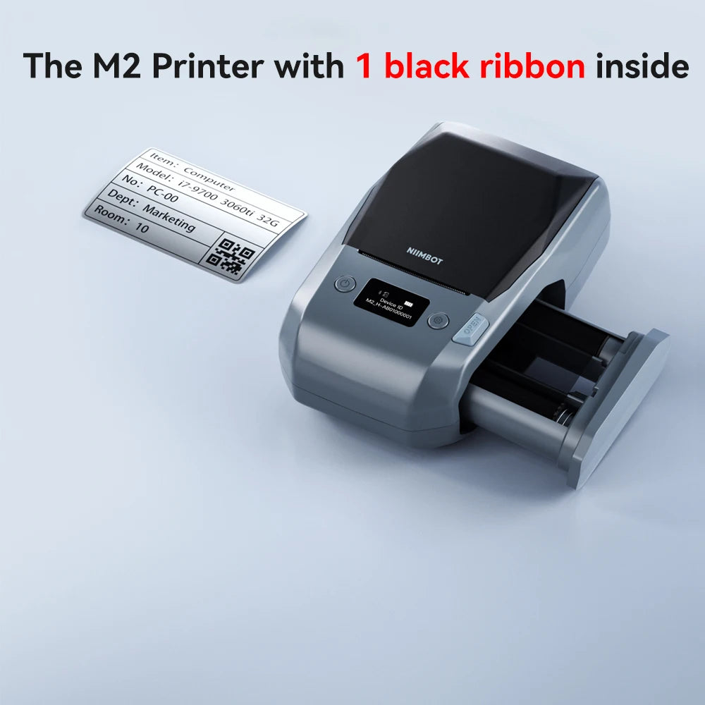 Niimbot M2 Thermal Transfer Label Printer 300 DPI High Definition Wireless 20-50 MM Print Width Label Maker Support Phone/PC