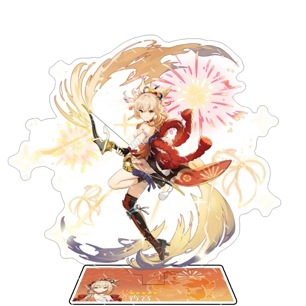 Odette Lohen Flins Durin Mavuika Columbina Xiao Arlecchino Acrylic Anime Model Furina Collect Desktop Decoration Keychains Gift
