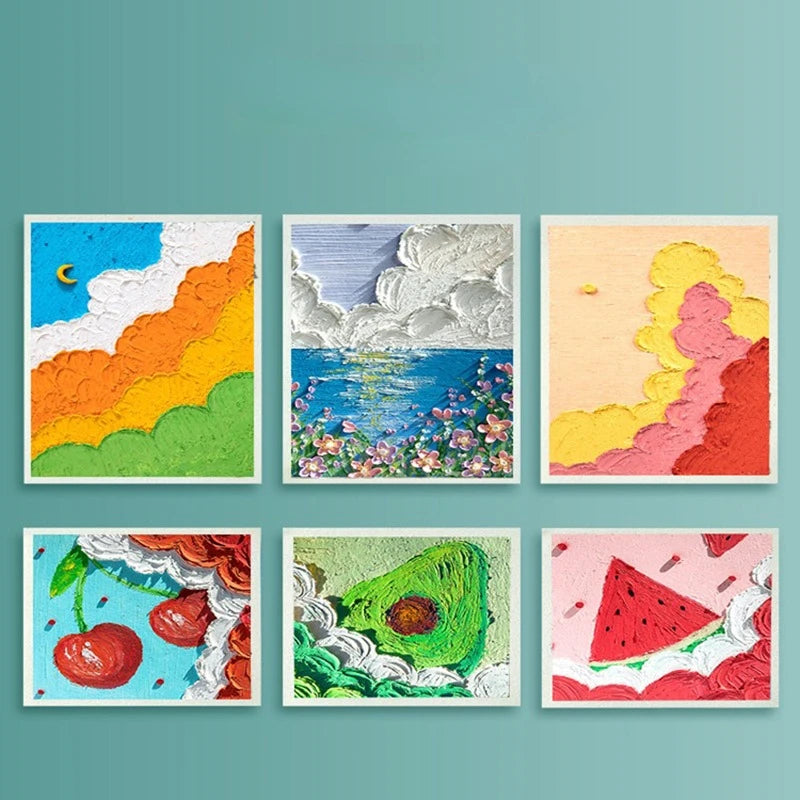 10/50 Sheets A4 Heavy Color Oil Painting Stick Special Paper Square 16k/32k Thickened 300g Soft Crayon Art Sketch Blank Paper