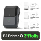 P2 Thermal Wireless Label Printer 20-58mm 2 inch Portable Bluetooth Sticker Mini Printer Price Tag Barcode Label Maker DIY