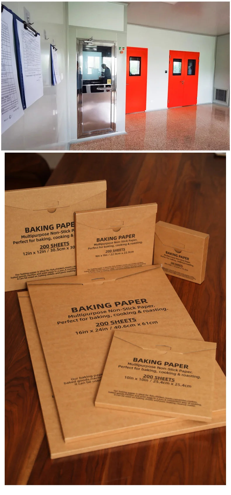 Parchment Paper Baking Paper Square Non-Stick Precut 4” to 12” Grilling Oven Air Fryer Steaming Burger Paper Baking Supplies