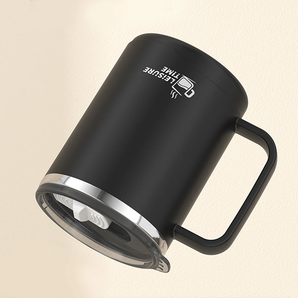 Double Wall Insulated 304 Stainless Steel Coffee Mug Leak Proof Travel Cup with Handle for Adults and Students