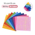 50Pcs Metallic Pearl Cardstock Paper Shimmer DIY Shiny Craft For Wedding, Scrapbook, Craft, Cards Party Decoration