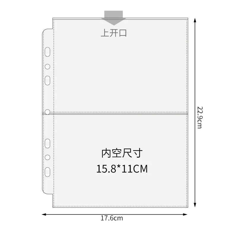 Big A5 Photocard Binder Magnetic D 3 Rings 4Grid Collect Book Kpop Photo Album PU Leather Photo Holder Korean 포카 바인더