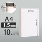 10 Sheets A4 Hard Cardboard White Gray Brown Kraft Paper Diy Handmake Card Making Craft Paper Board Thickness 1mm/1.5mm/2mm