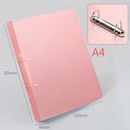 2-ring File Binder File Folder A4 Binder Folder Cover Office Document Organizer Can Hold 200 Sheets Test Paper Desk Organizer