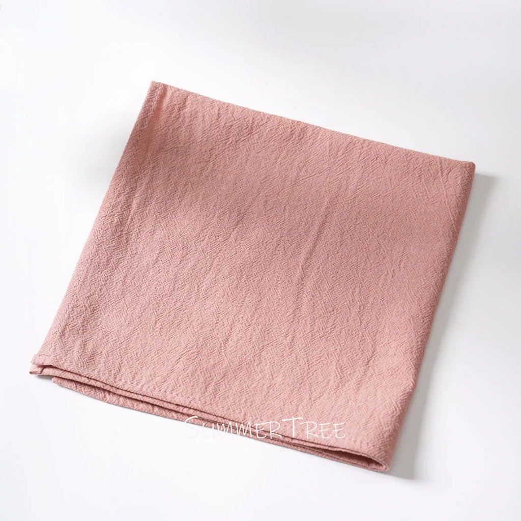 6pcs 40x40cm Cloth Napkins Washed Cotton Dinner Table Napkin Square Soft Absorbent Washable for Home Wedding Party Decoration